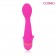 Розовый силиконовый фантазийный вибромассажер с 20 режимами вибрации - 13,7 см. - Bior toys