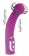 Фиолетовый вибромассажер-ротатор с 5 режимами - 19 см. - Bior toys
