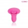 Розовый силиконовый вибромассажер-бутон - Bior toys