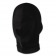 Черная эластичная маска на голову с прорезью для рта - Lux Fetish - купить с доставкой в Москве