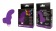 Фиолетовая загнутая вибронасадка на палец - Bior toys