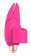 Розовый вибромассажер с петелькой под палец - 8 см. - Bior toys