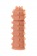 Телесная реалистичная насадка KOKOS Extreme Sleeve 04 с дополнительной стимуляцией - 14,7 см. - KOKOS - в Москве купить с доставкой