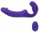 Фиолетовый безремневой вибрострапон с пультом - 21,5 см. - Howells - купить с доставкой в Москве