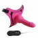 Розовый страпон 10 Mode Vibrations 6.3  Harness Silicone Dildo - 15,5 см. - Howells - купить с доставкой в Москве