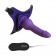 Фиолетовый страпон 10 Mode Vibrations 6.3  Harness Silicone Dildo - 15,5 см. - Howells - купить с доставкой в Москве