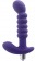Фиолетовый рельефный вибростимулятор простаты - 17,5 см. - Howells - в Москве купить с доставкой