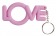 Розовое эрекционное кольцо-брелок Love Cocking - Shots Media BV - в Москве купить с доставкой