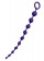 Фиолетовая силиконовая анальная цепочка Grape - 35 см. - ToyFa