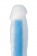 Прозрачно-синий фаллоимитатор, светящийся в темноте, Steve Glow - 20 см. - ToyFa