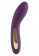 Фиолетовый изогнутый вибромассажёр Luminate Vibrator - 17 см. - Toy Joy