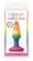 Разноцветная мини-пробка Colours Pride Edition Pleasure Plug Mini - 8,9 см. - NS Novelties