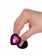Черная силиконовая пробка с малиновым кристаллом - 7,3 см. - Джага-Джага - купить с доставкой в Москве