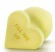Желтая анальная пробка с основанием-сердечком Naughtier Candy Heart Fill Me Up - 8,9 см. - Blush Novelties - купить с доставкой в Москве