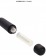 Черный стимулятор уретры с вибрацией Silicone Vibrating Bullet Plug With Beaded Tip - Shots Media BV - купить с доставкой в Москве