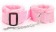 Розовые меховые оковы на регулируемых черных пряжках - Bior toys - купить с доставкой в Москве