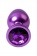 Фиолетовый анальный плаг с кристаллом фиолетового цвета - 8,2 см. - ToyFa - купить с доставкой в Москве Фиолетовый анальный плаг с кристаллом фиолетового цвета - 8,2 см. - ToyFa - купить с доставкой в Москве