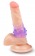 Фиолетовая рельефная насадка на пенис - 5 см. - Brazzers - в Москве купить с доставкой