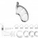 Прозрачный мужской пояс верности Cock Cage Model 01 Chastity - Shots Media BV - купить с доставкой в Москве