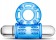 Голубое эрекционное виброкольцо 10 Function Vibrating Mega Bull Ring - Blush Novelties - в Москве купить с доставкой