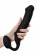 Черный безремневой страпон Silicone Bendable Strap-On XL - Strap-on-me - купить с доставкой в Москве