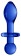 Синяя анальная пробка Chrystalino Rocker - 11,8 см. - Shots Media BV