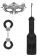 Черный игровой набор Introductory Bondage Kit №4 - Shots Media BV - купить с доставкой в Москве