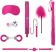 Розовый игровой набор Introductory Bondage Kit №6 - Shots Media BV - купить с доставкой в Москве