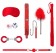 Красный игровой набор Introductory Bondage Kit №6 - Shots Media BV - купить с доставкой в Москве