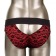 Красно-черные страпон-трусики Pegging Panty Set - размер S-M - California Exotic Novelties - купить с доставкой в Москве