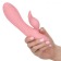 Розовый вибратор-ротатор Pasadena Player с клиторальным отростком - 21,5 см. - California Exotic Novelties