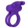 Фиолетовое двойное эрекционное кольцо Silicone Rechargeable Dual Rockin Rabbit - California Exotic Novelties - в Москве купить с доставкой