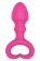 Каплевидная анальная втулка розового цвета - 6,5 см. - Bior toys