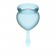 Набор голубых менструальных чаш Feel good Menstrual Cup - Satisfyer - купить с доставкой в Москве