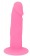 Розовый фаллоимитатор с ограничительным основанием - 10 см. - Cosmo