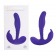 Фиолетовый стимулятор простаты Anal Pleasure Dual Vibrating Prostate Stimulator - 13,5 см. - Howells - в Москве купить с доставкой