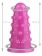 Розовая анальная втулка с шипиками - 15,5 см. - Джага-Джага