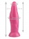 Розовая фигурная анальная втулка - 22,5 см. - Джага-Джага