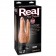 Вибратор телесного цвета для двойного проникновения Real Feel Deluxe №8 Double Penetrator - 13 см. - Pipedream