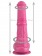 Розовый фаллоимитатор-реалистик с мошонкой - 25 см. - Джага-Джага - купить с доставкой в Москве