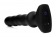 Черный вибратор с волнообразным движением Silicone Vibrating   Squirming Plug with Remote Control - 19,5 см. - XR Brands