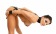 Анальный крюк с шариком на конце с фиксацией, ошейником и наручниками - Джага-Джага - купить с доставкой в Москве