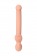 Телесный безремневой страпон Silicone Bendable Strap-On S - Strap-on-me - купить с доставкой в Москве