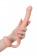 Телесный безремневой страпон Silicone Bendable Strap-On S - Strap-on-me - купить с доставкой в Москве