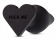 Черная анальная пробка с основанием-сердечком Fuck Me Butt Plug - 7,5 см. - Blush Novelties