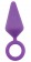 Фиолетовая анальная пробка с кольцом Candy Plug L - 13,2 см. - Chisa