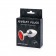 Серебристая анальная пробка с красным стразом - 7,2 см. - Anal Jewelry Plug - купить с доставкой в Москве
