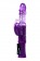 Фиолетовый вибратор-кролик на присоске - 23,5 см. - Штучки-дрючки