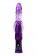 Фиолетовый вибратор-кролик на присоске - 23,5 см. - Штучки-дрючки