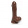 Коричневый фаллоимитатор 7 inch Realistic Cock - 18 см. - Howells